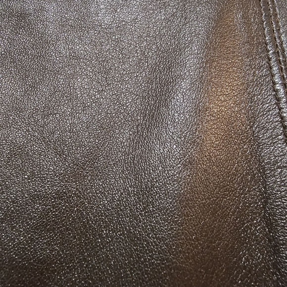 Vintage Buttery Soft 100% Leather Cache Mini Skirt - Size 12 - Picture 4 of 9